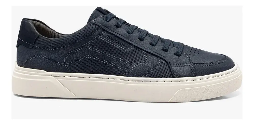 Tênis Masculino Bill Couro Azul