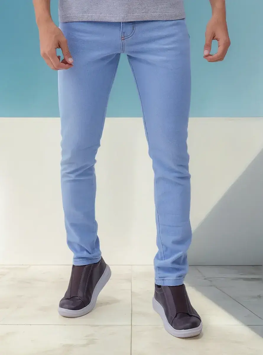 Calça Jeans Masculina Slim Com Lycra Premium Bamborra