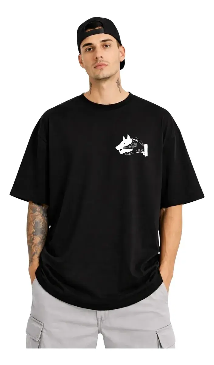 Camiseta Oversized Algodão Masculina Estampadas Estilosas