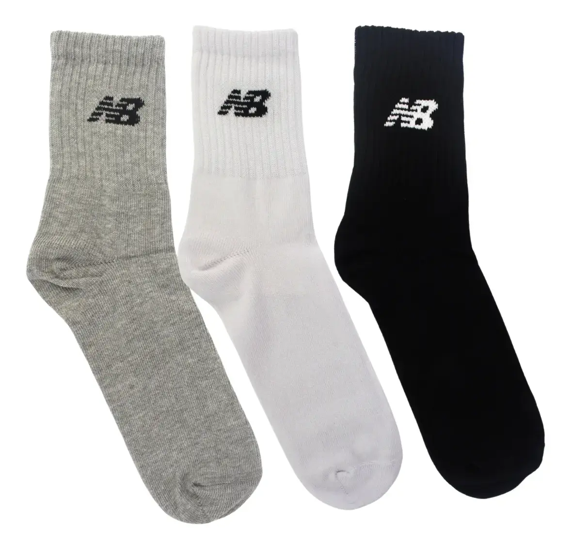 Kit 3 Meias New Balance Cano Longo 39 Ao 42 Básico Urbano