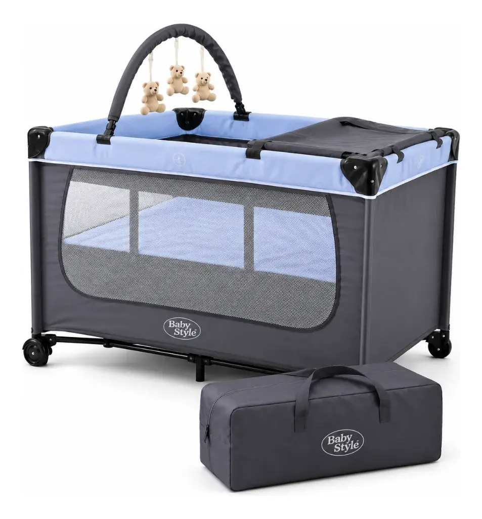 Berço Portátil Infantil Cercado 0-18kg Joly Baby Style