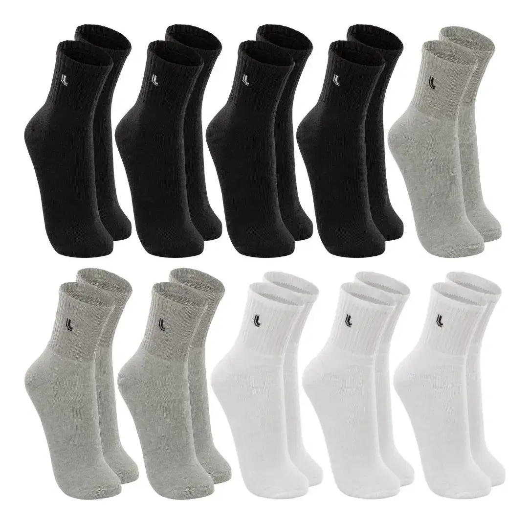 Kit 10 Pares Meias Lupo Cano Médio Alto Academia Original