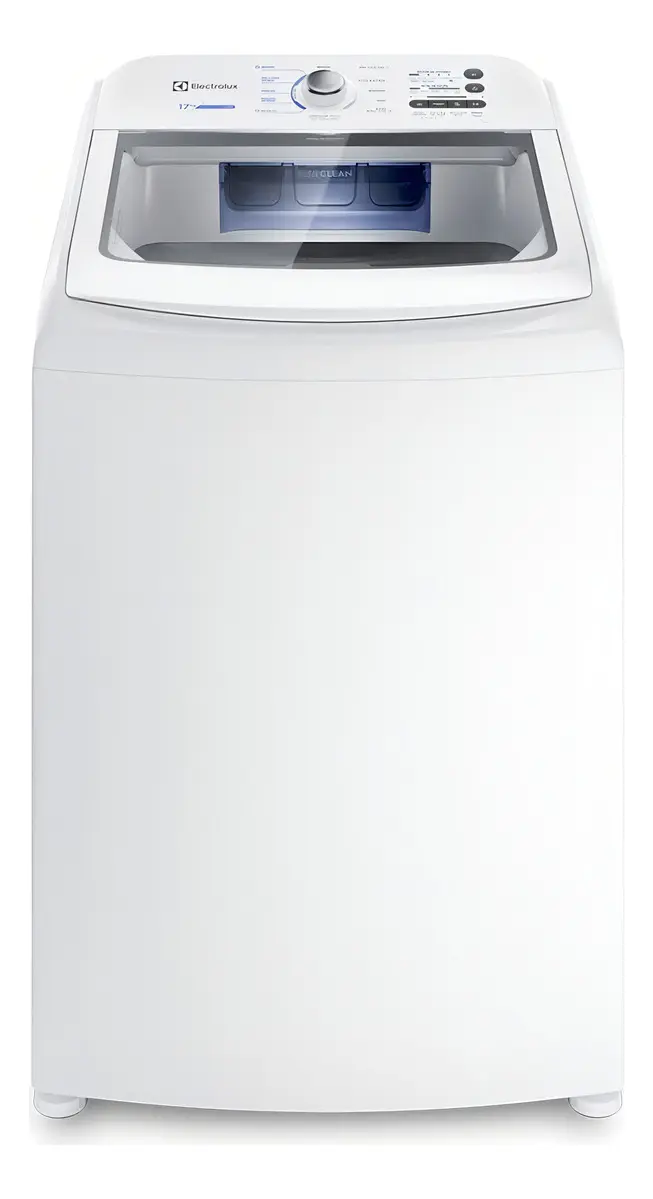 Máquina de Lavar Electrolux 17kg Branca Essential Care com Cesto Inox e Jet&Clean Led17