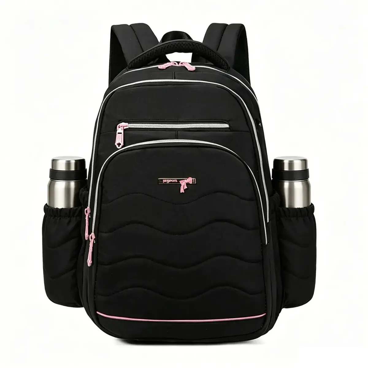 Mochila feminina, impermeável, reforçada, com capacidade para laptop de 15,6 polegadas, 24L, mochila para viagens diárias e para a escola