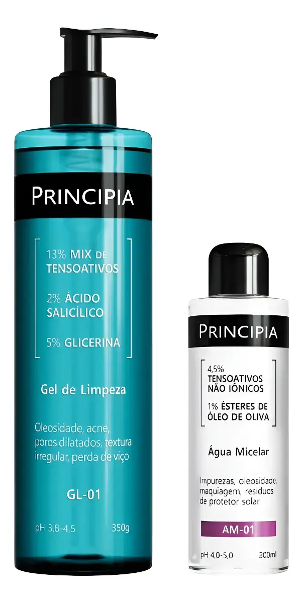 Principia Kit Dupla Limpeza Água Micelar + Gl-01