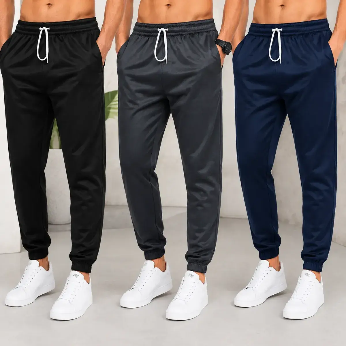 Kit 3 Calça Jogger Masculina Forrada Casual Ideal Para Frio