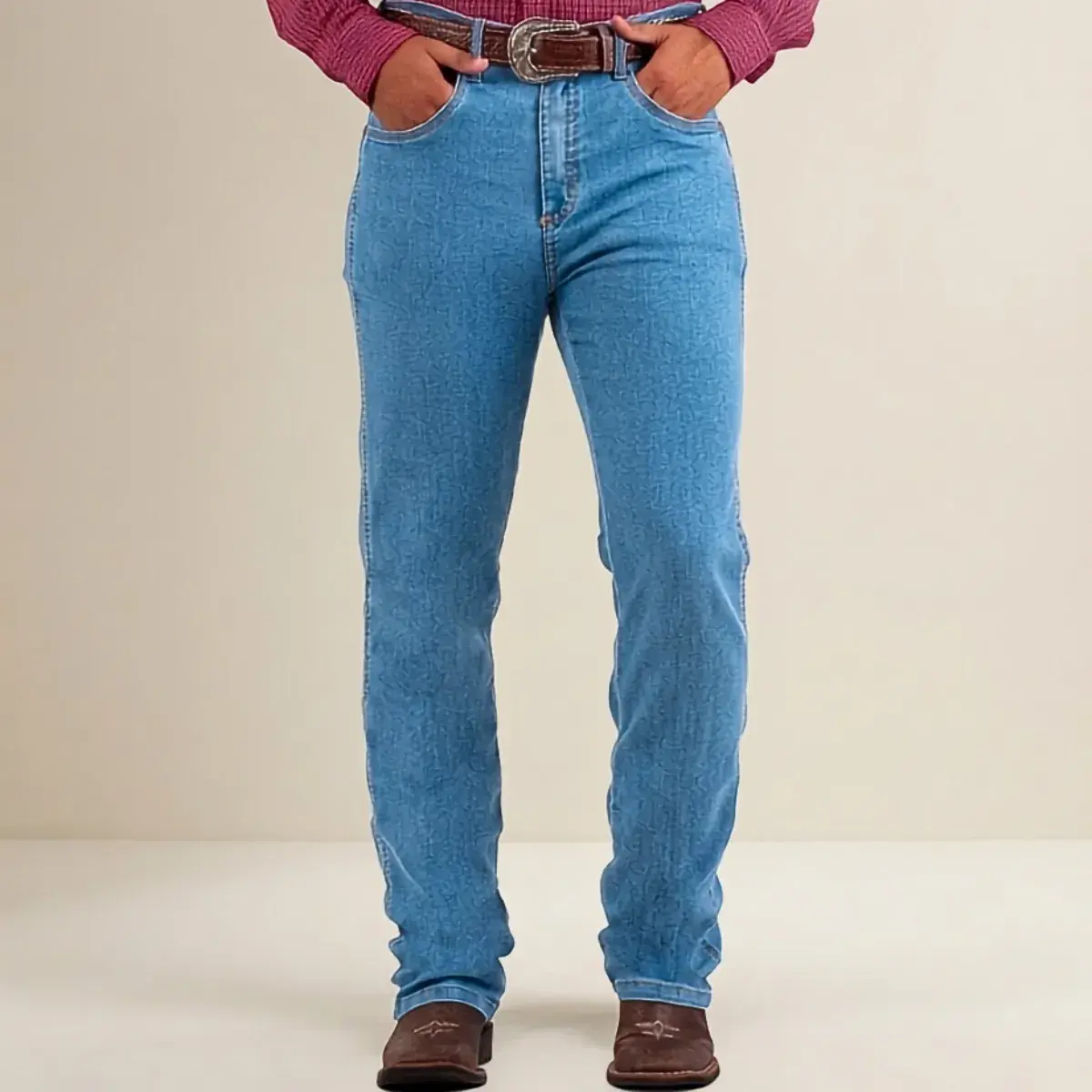 Calça Tassa Jeans Masculina Country Cowboy Cut Reforçada