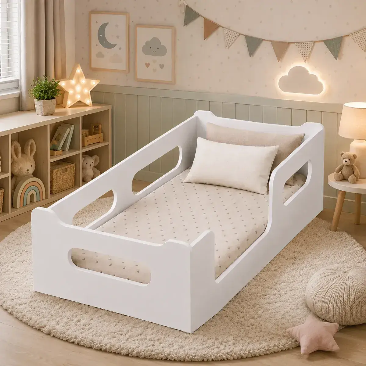 Cama Encanto Infantil Montessoriana Quarto + Colchão
