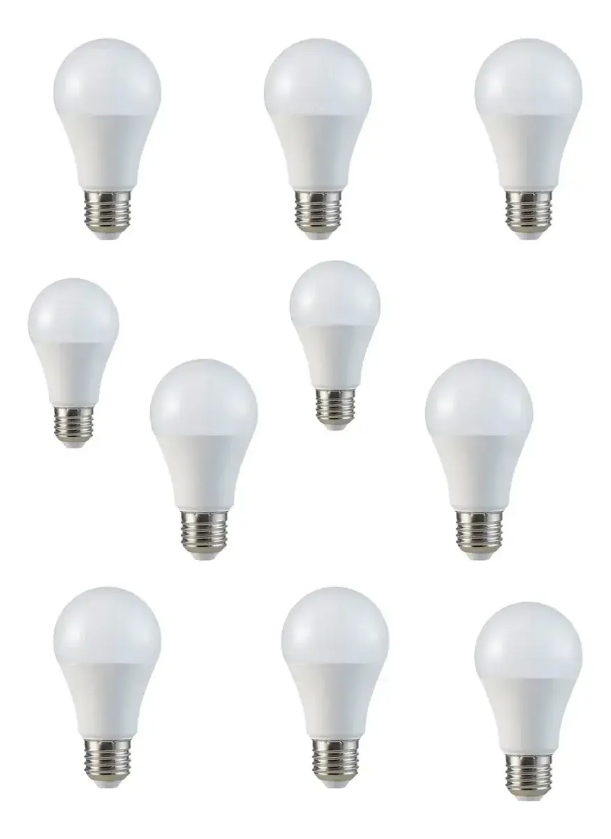 Kit 10 Lâmpadas Led 12w A60 E27 6500k Fria