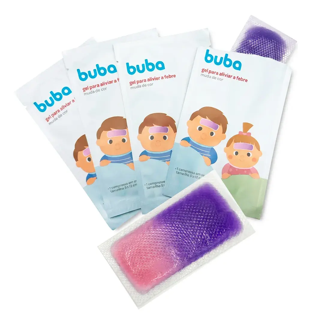 Gel Adesivo Muda De Cor Vacina Febre Alívio Compressa Buba