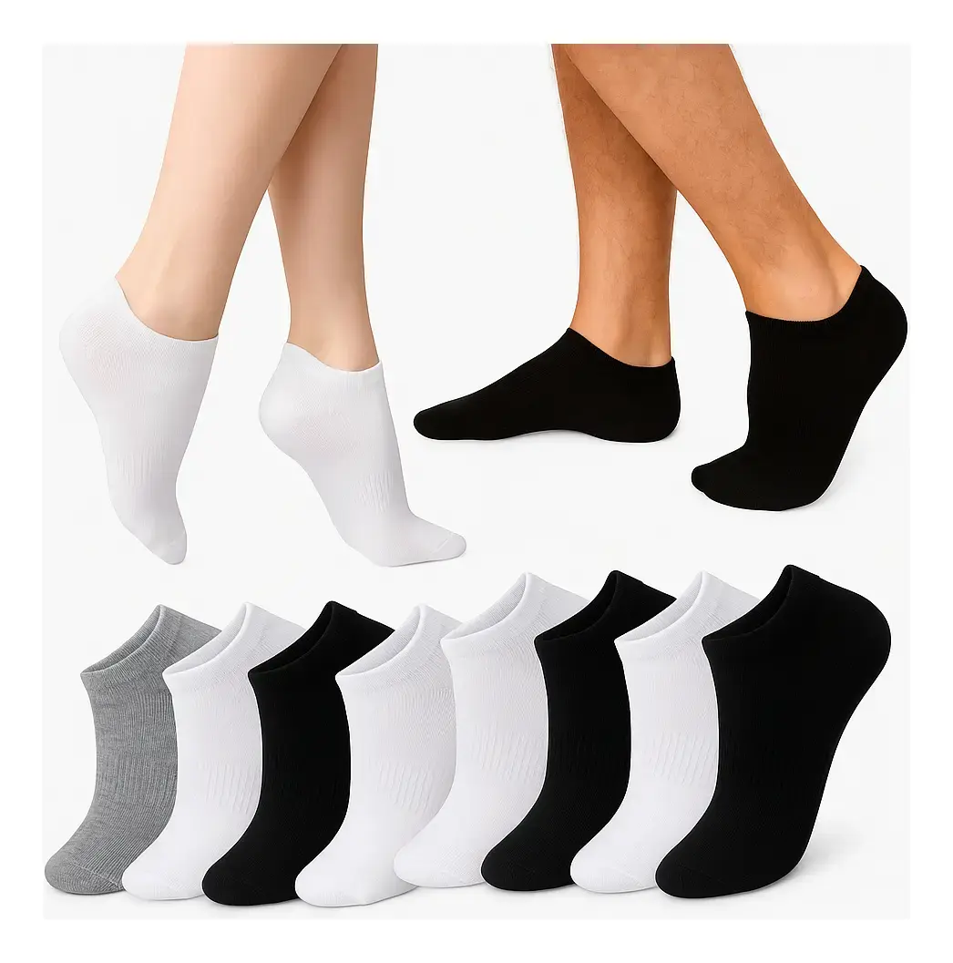 Kit 12 Pares Meia Soquete Cano Curto Unissex Premium Full