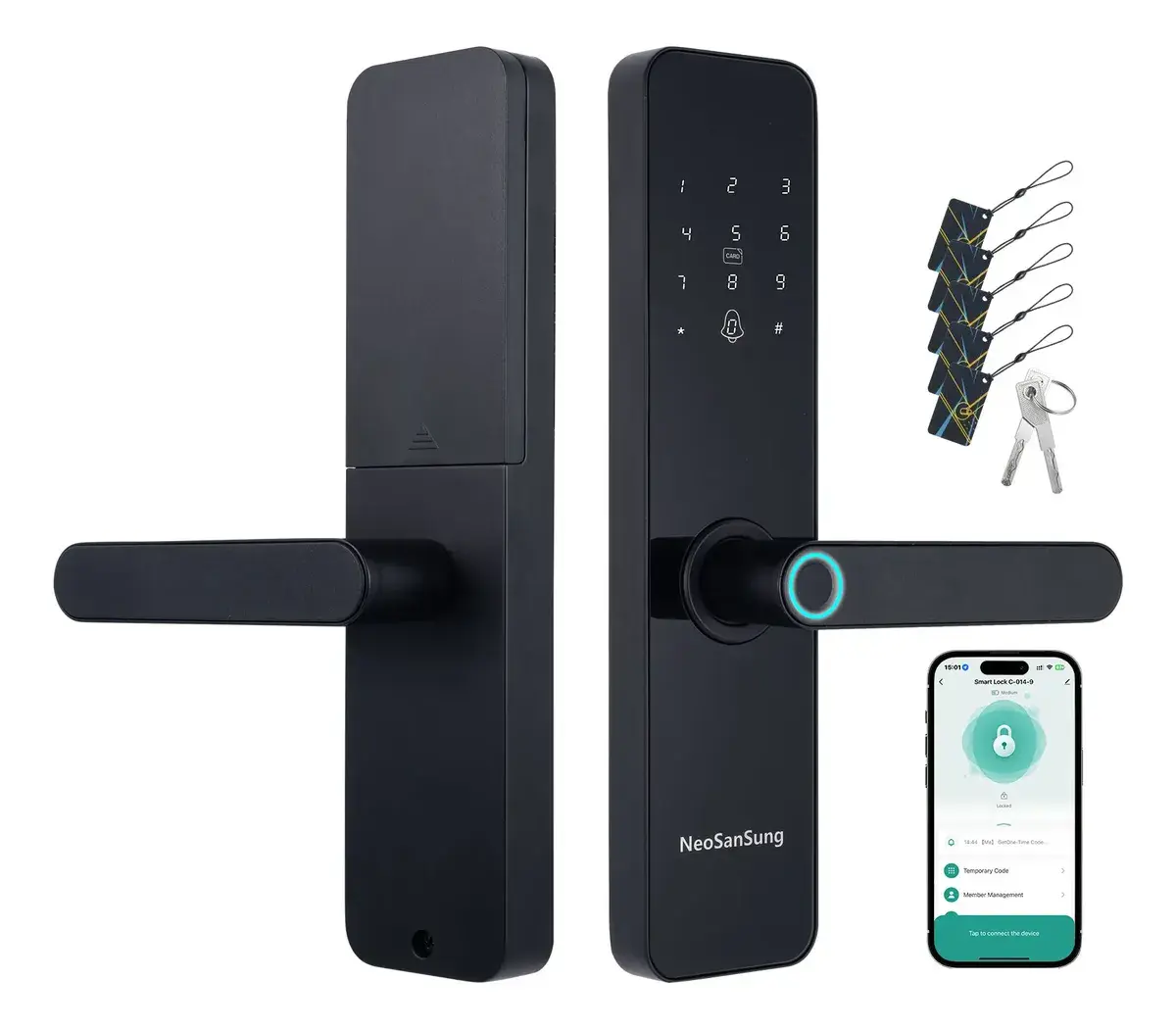 Fechadura Digital Biométrica Bluetooth Tuya Smart Vida