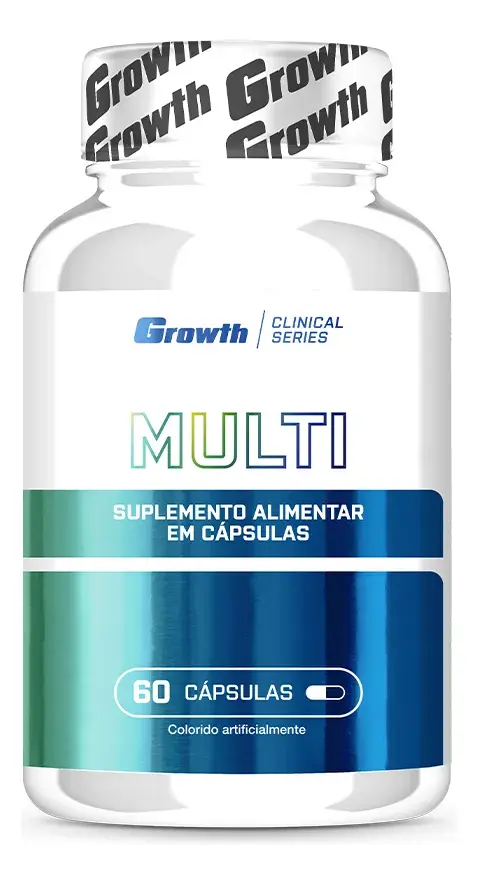 Multivitamínico 60 Cáps. Growth Supplements - Sem Sabor