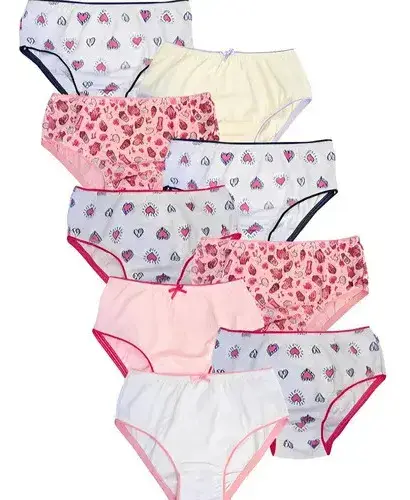 Kit 20 Calcinha Infantil Algodão Tradicional Atacado Menina