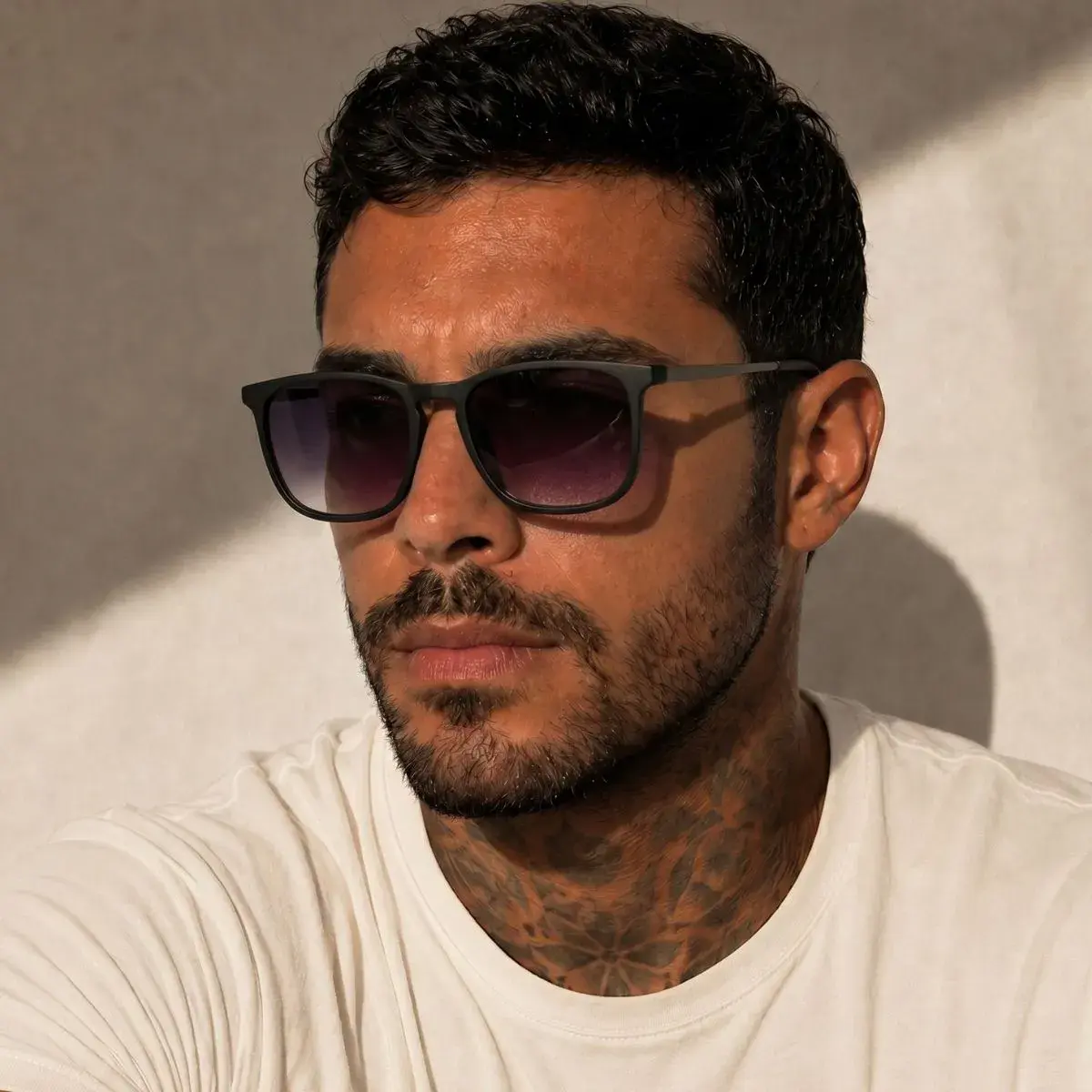 Óculos De Sol Masculino Moderno Estiloso Casual Uv Premium