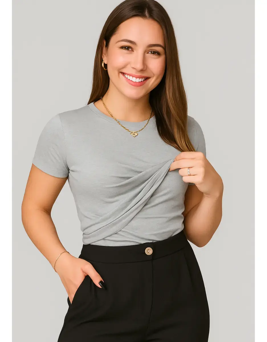 Blusa Amamentação Cores Premium Camiseta Gestante Amamentar