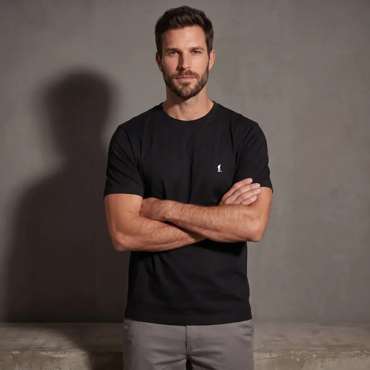 Camiseta Básica Polo Fit Masculina Premium Algodão Treino