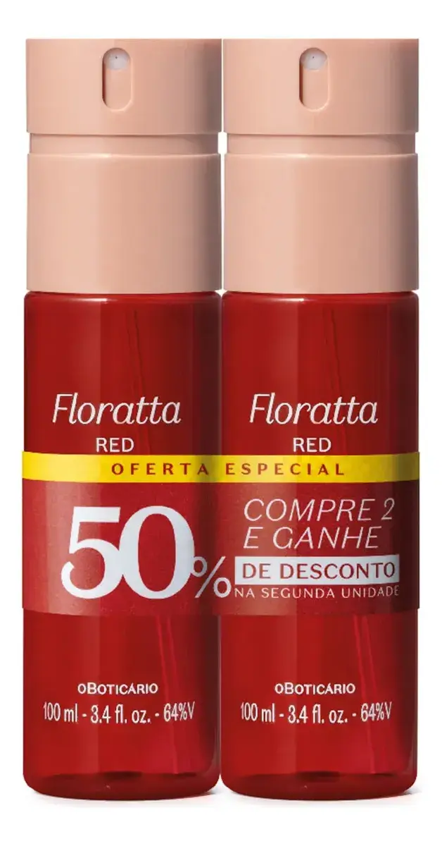 O Boticário Floratta Red Kit Body Spray 2 Itens