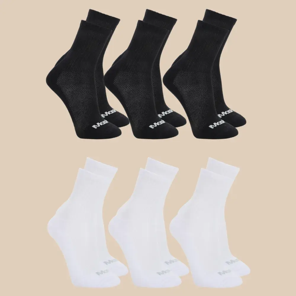 6 Pares De Meias Mash Cano Médio Longo Masculina Esportiva
