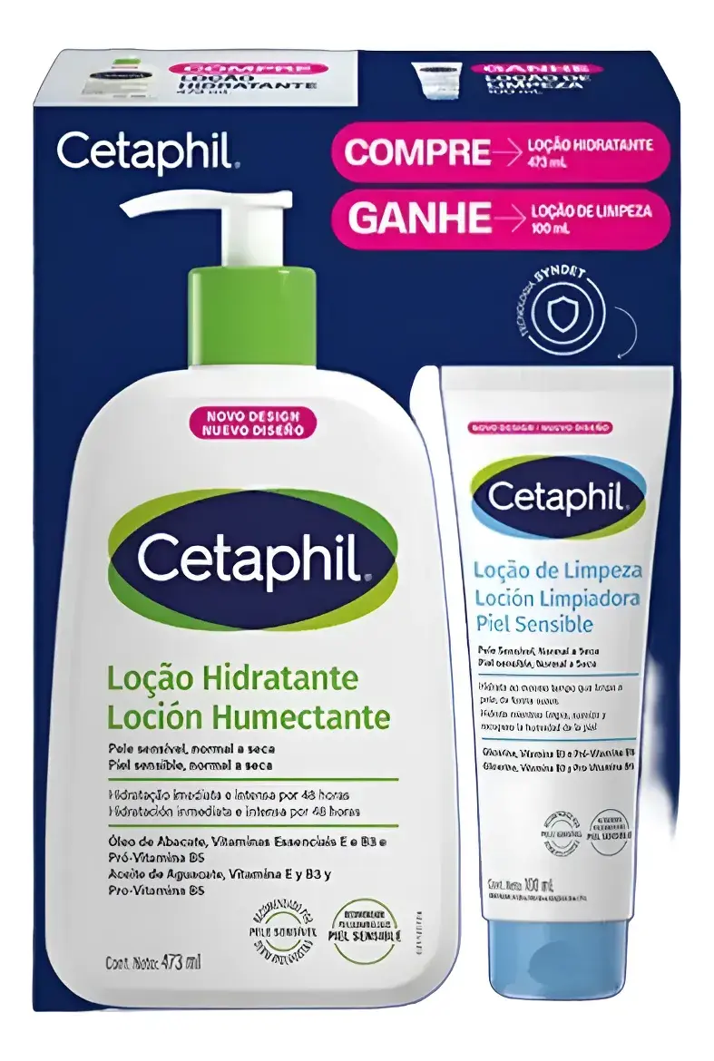 Kit Cetaphil Loção 473ml + Loção De Limpeza 100ml
