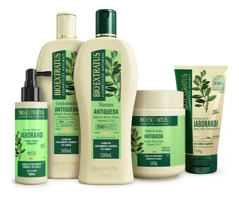 Kit Antiqueda Jaborandi (500ml/g) Linha Completa