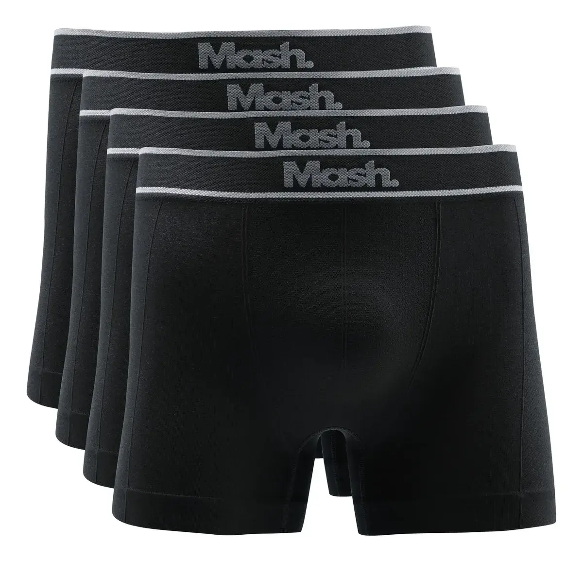 Kit 4 Cuecas Masculina Boxer Poliamida Toque Gelado Box Mash