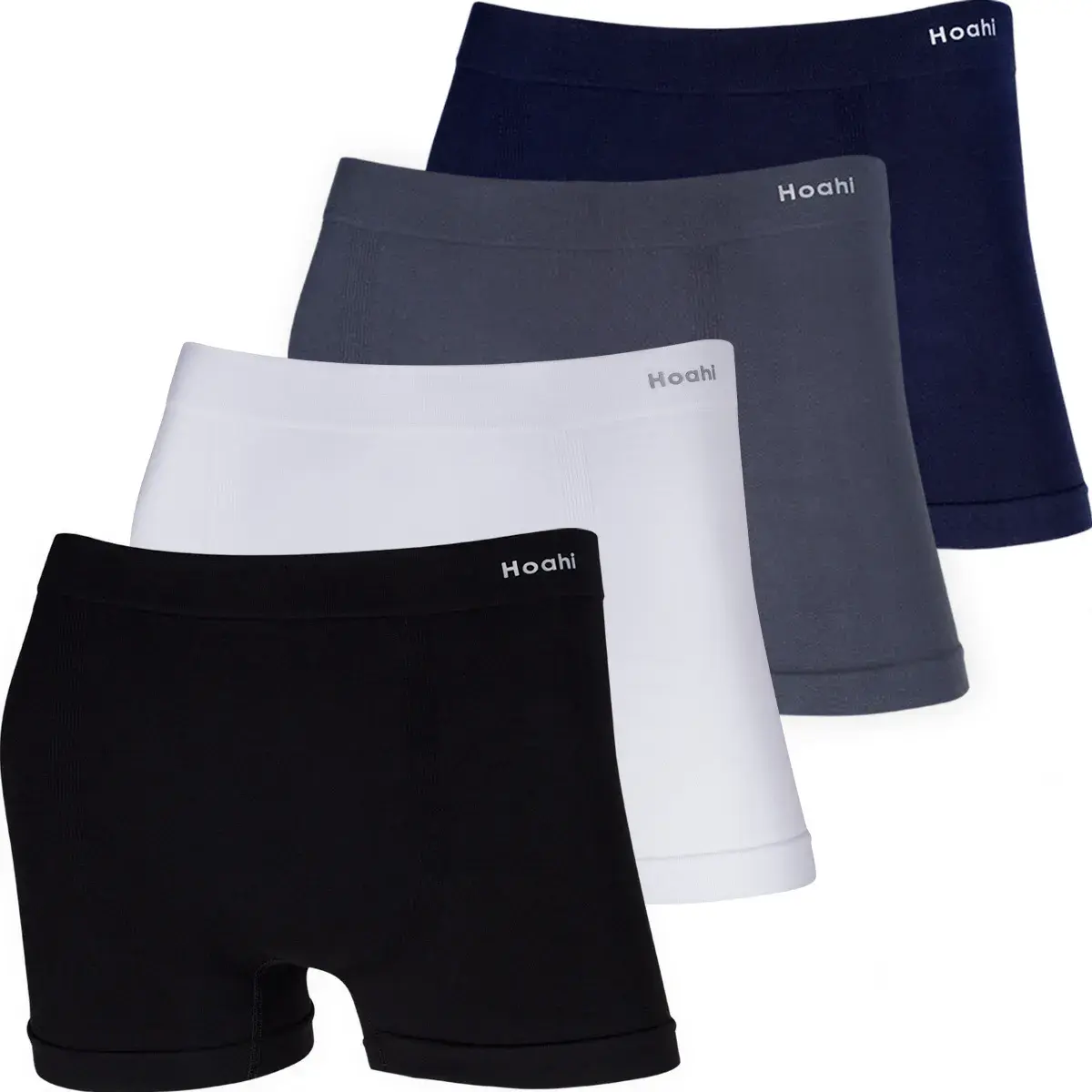 Kit 4 Cuecas Boxer Hoahi Algodão Sem Costura Box Confortável