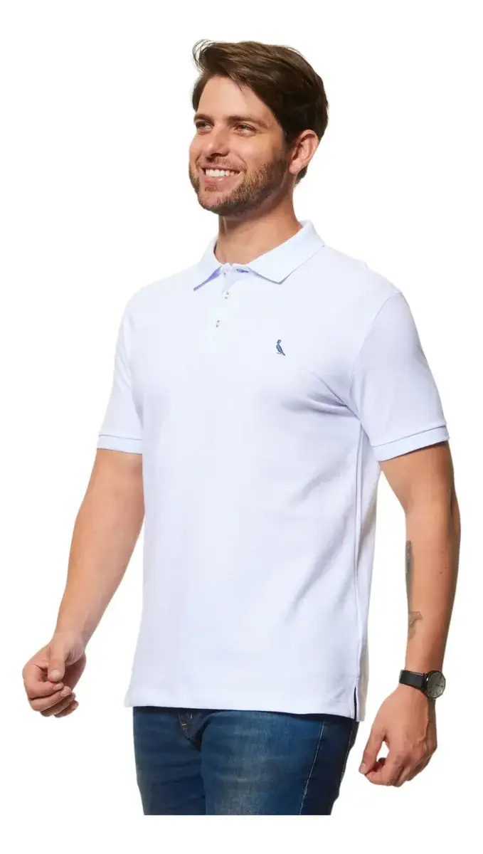 Camisa Polo Piquet Básica Masculino Adulto Algodão Reserva