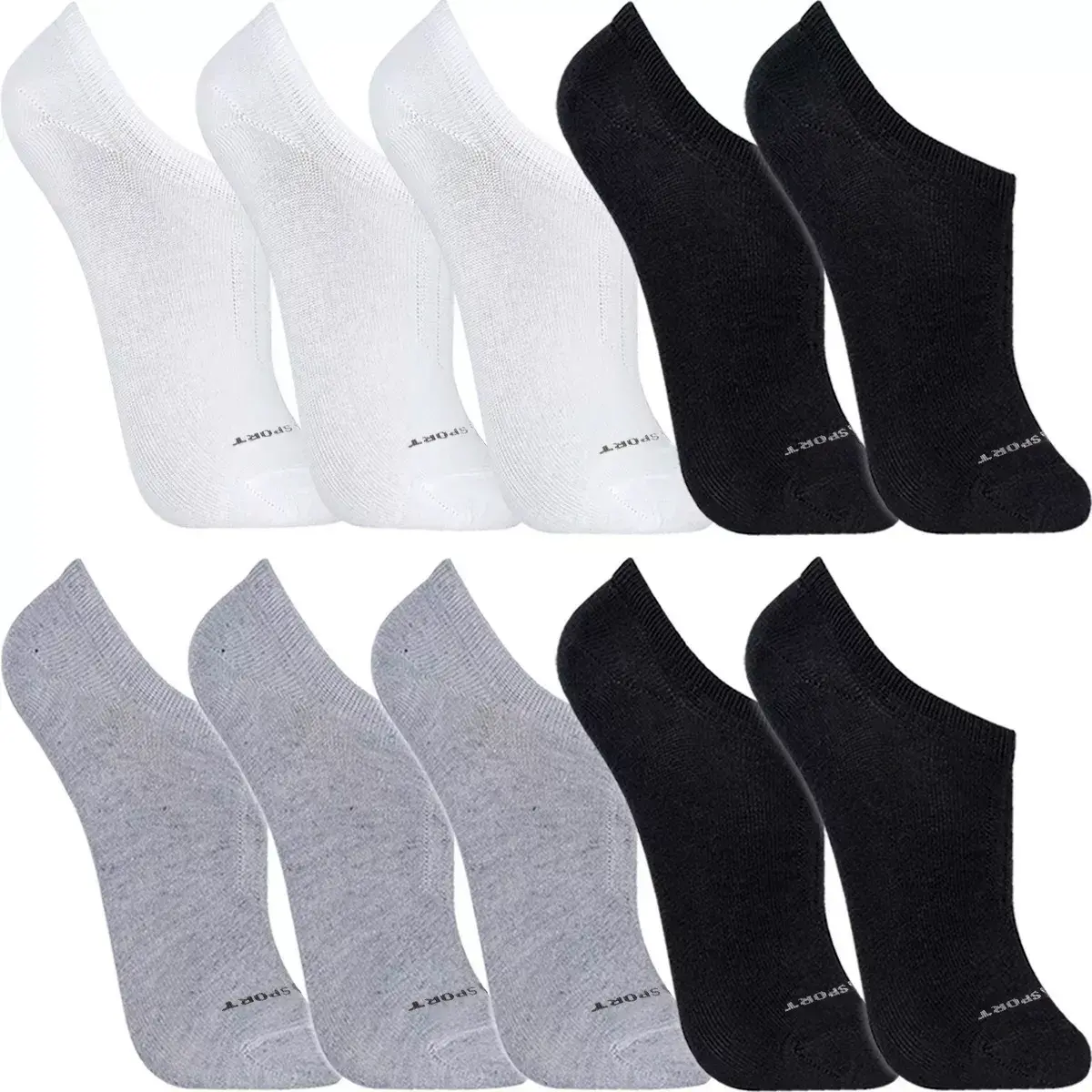 Kit 10 Pares Meias Lupo Masculina Soquete Sapatilha Atacado
