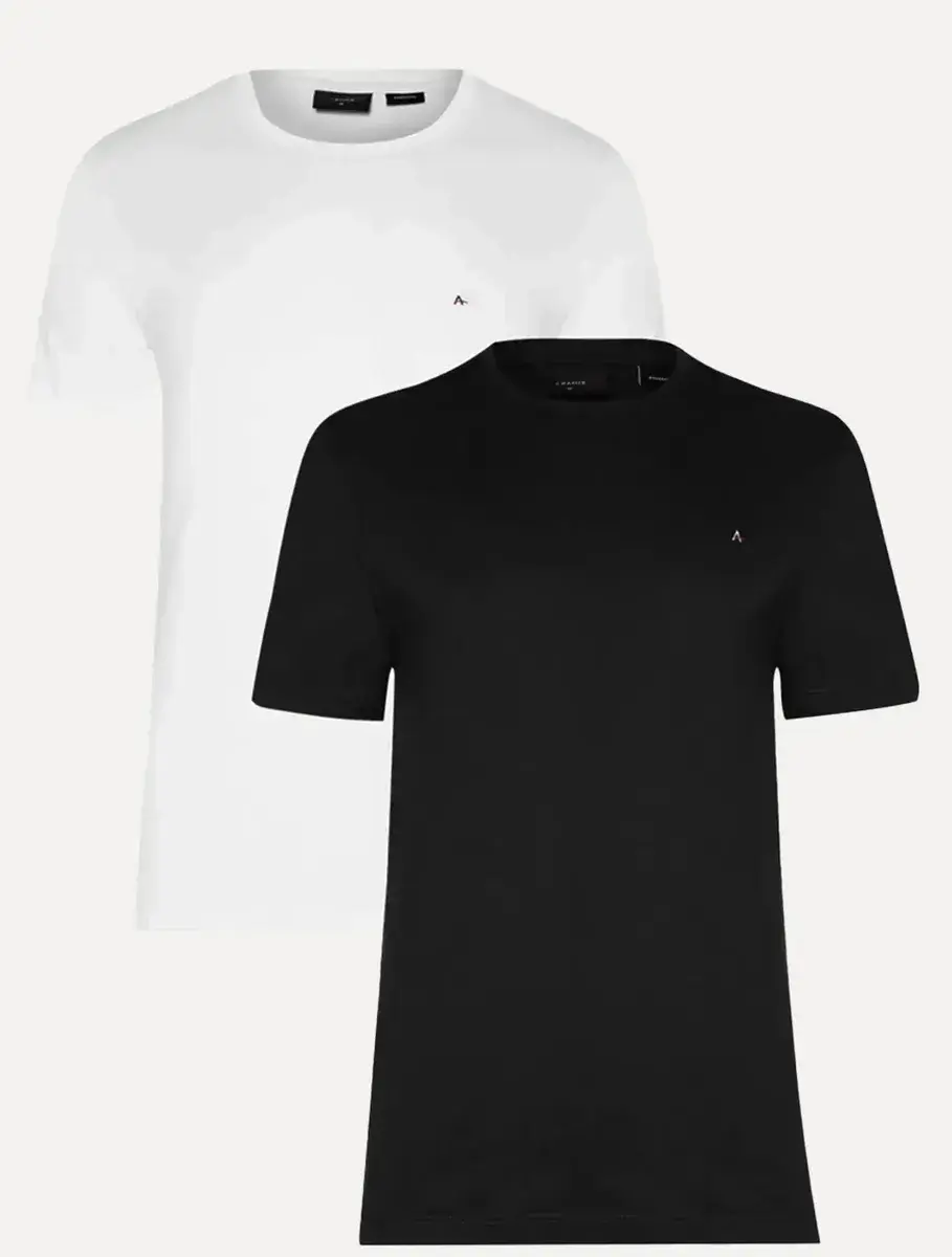 Kit Camisetas Aramis Basic Lisa Preta/branca