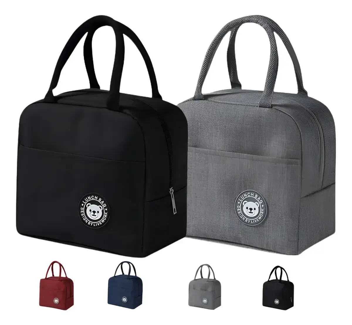 Kit 2 Bolsa Marmita Térmica Lancheira Academia Trabalho Dia