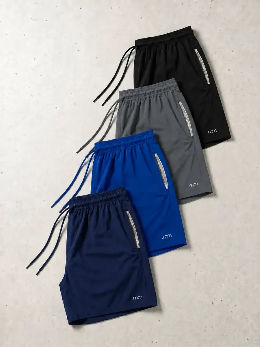 Kit 4 Bermudas Tactel Masculina Praia Academia Verão Piscina