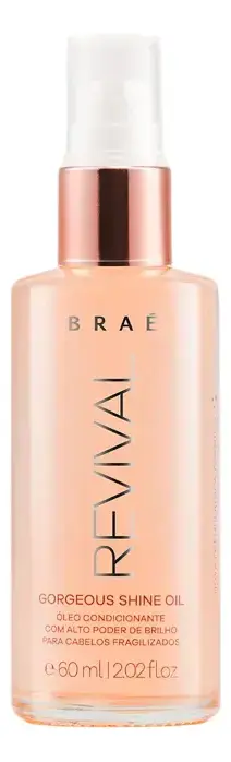 Óleo Capilar Braé Revival Brilho para Cabelos Fragilizados 60 mL