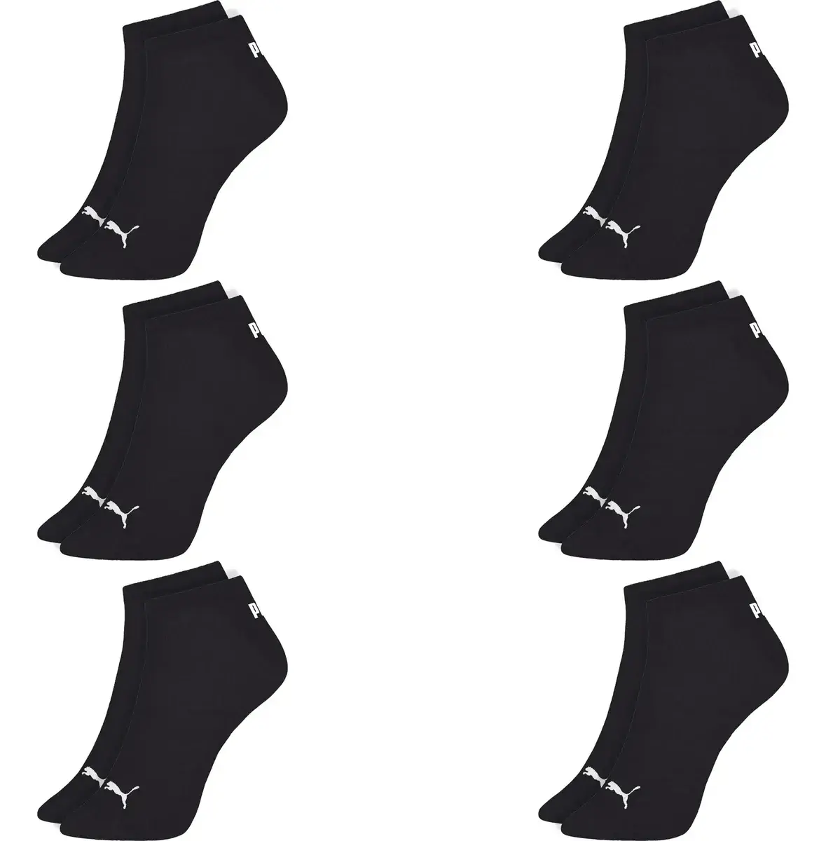 Kit 6 Pares Meias Puma Cano Baixo Soquete Original Fitness