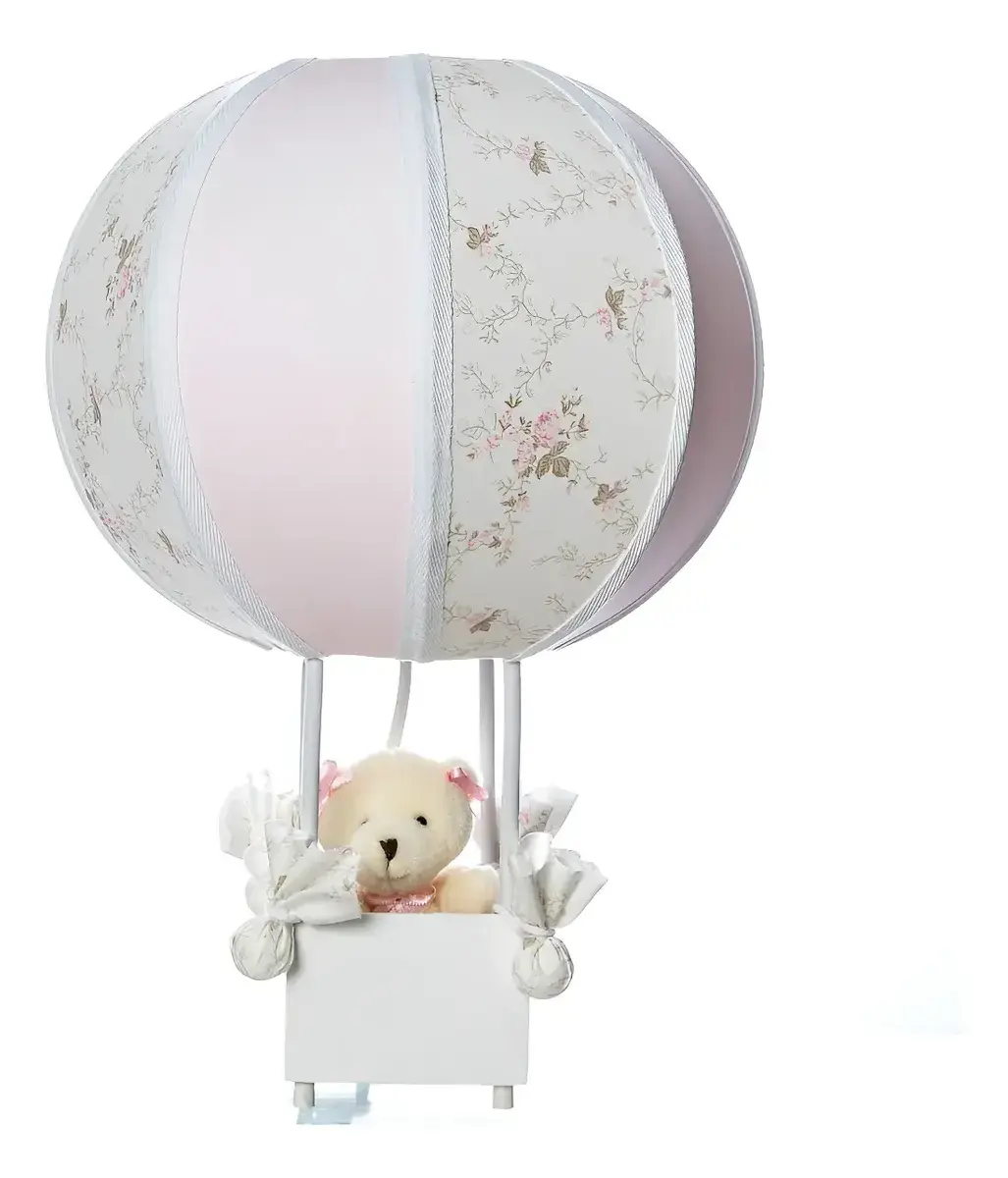 Abajur/ Luminária Balão Ursa Menina Quarto Bebê E Infantil
