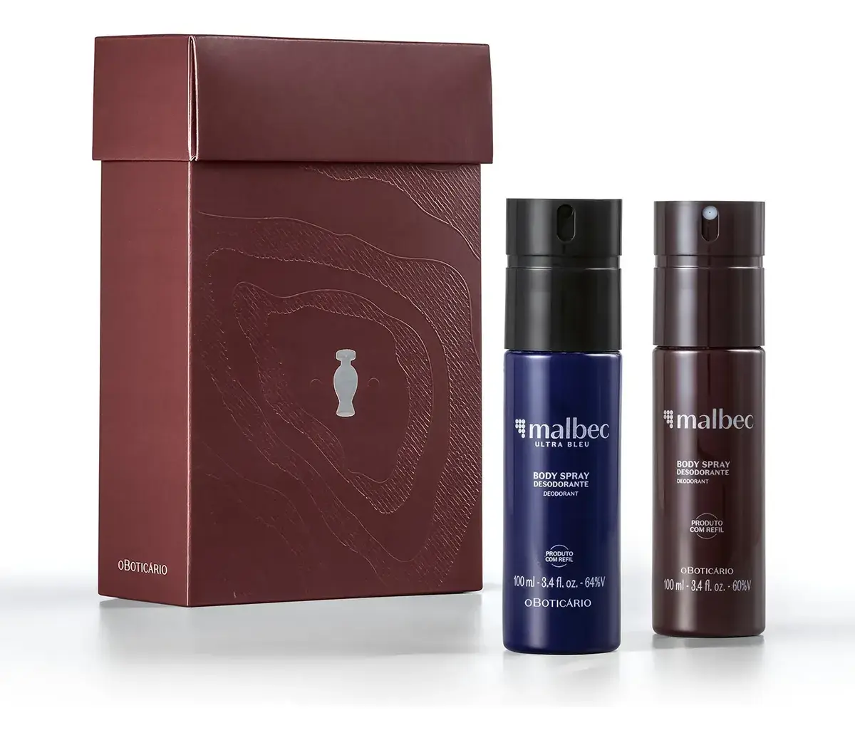 O Boticário Malbec Kit Body Sprays 2 Itens