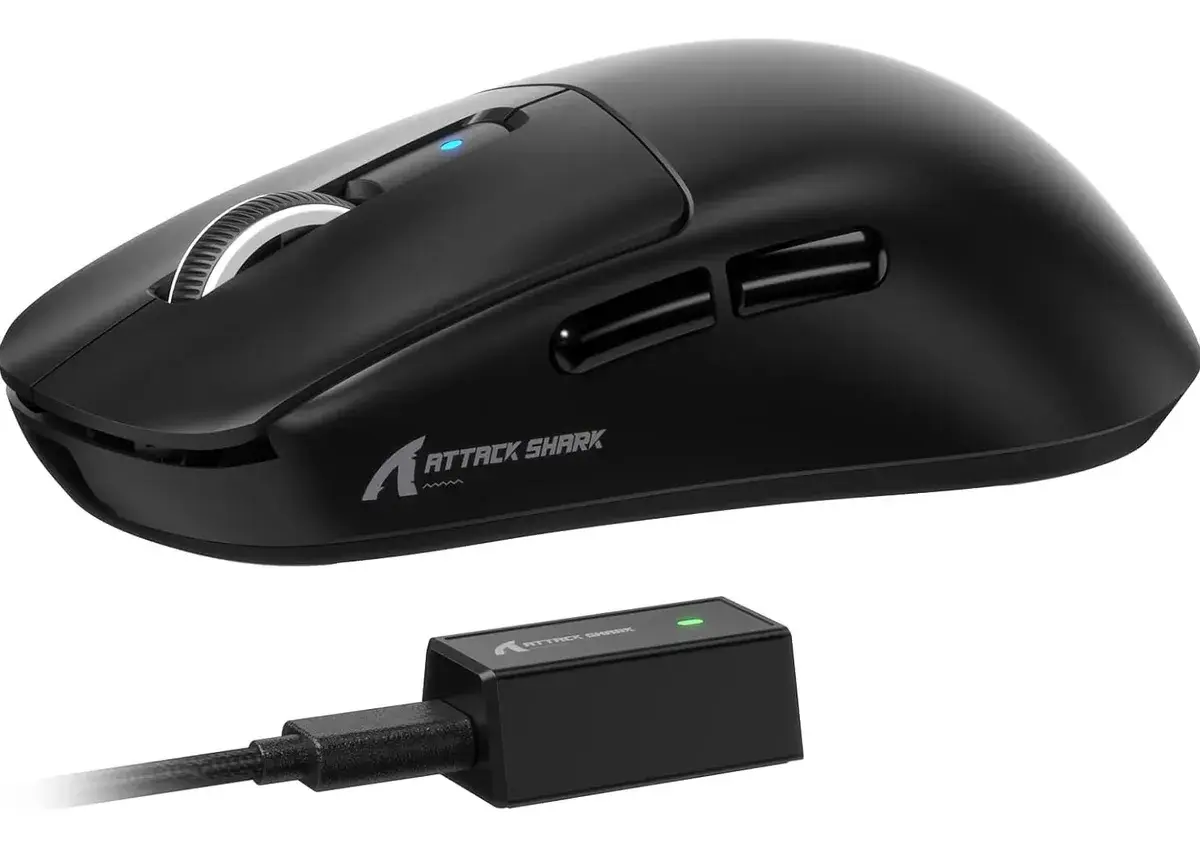Mouse Gamer Sem Fio Attack Shark R6 Ultraleve