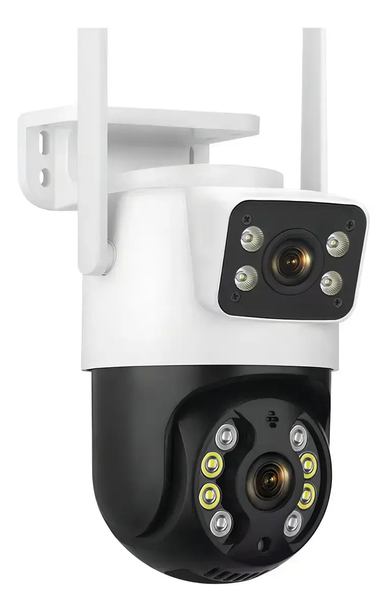 Camera Segurança A31 App Icsee Prova D'agua Lente Dupla 6mp Cor Branco/preto Estary Shop