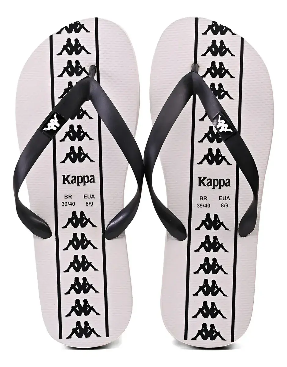 Chinelo Kappa Beach Adulto Unissex Em Borracha