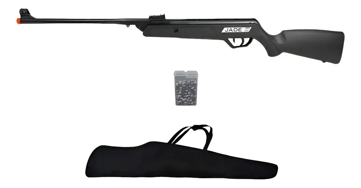 Carabina Espingarda Pressão Cbc Jade 5.5 + Capa + Chumbo