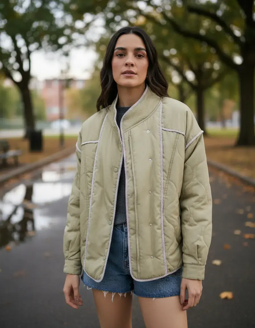 Jaqueta Feminina Bomber Matelassê - Hering