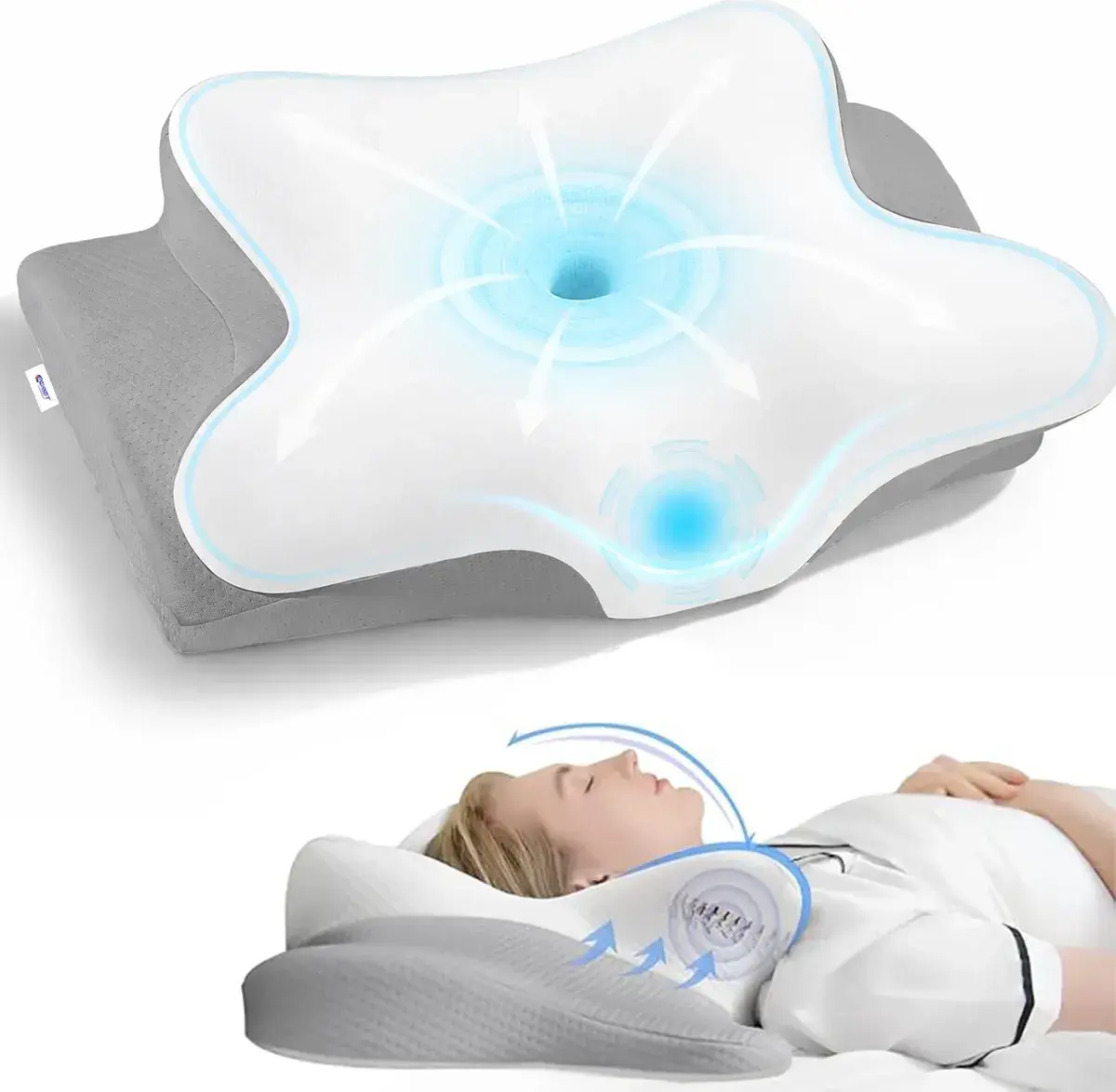 Travesseiro Guwet Cervical Ortopedico Ergonomico Latex