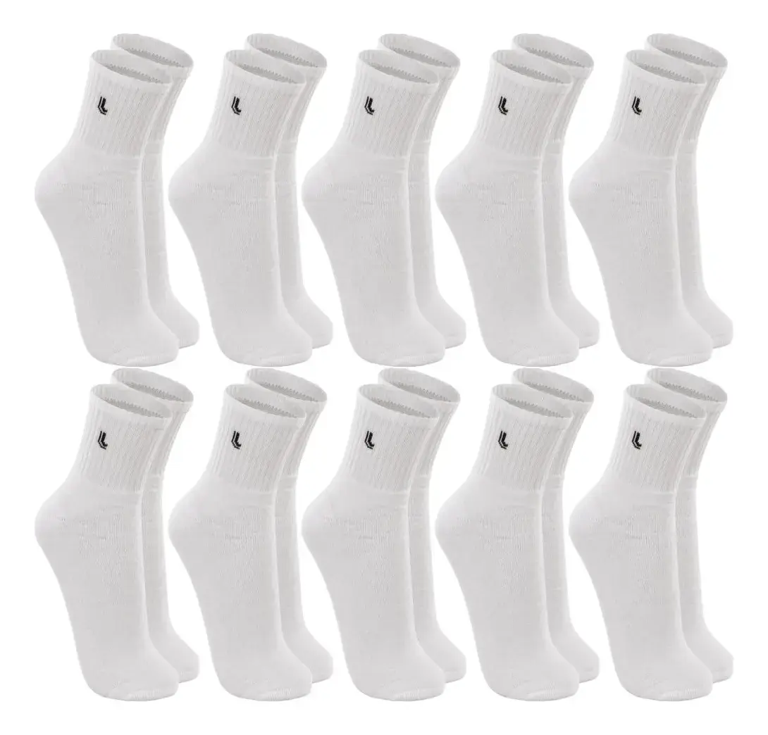 Kit 10 Pares Meia Lupo Original Masculina Cano Médio Algodão