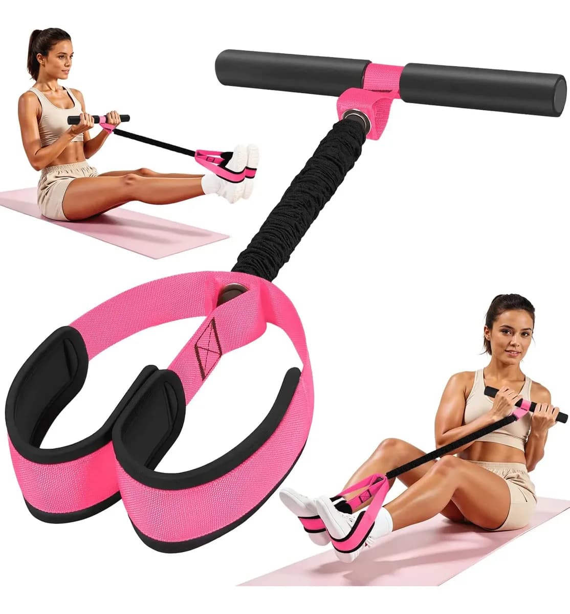 Kit Bandas Resistentes Com Pedal 30-90 Libras Para Treino
