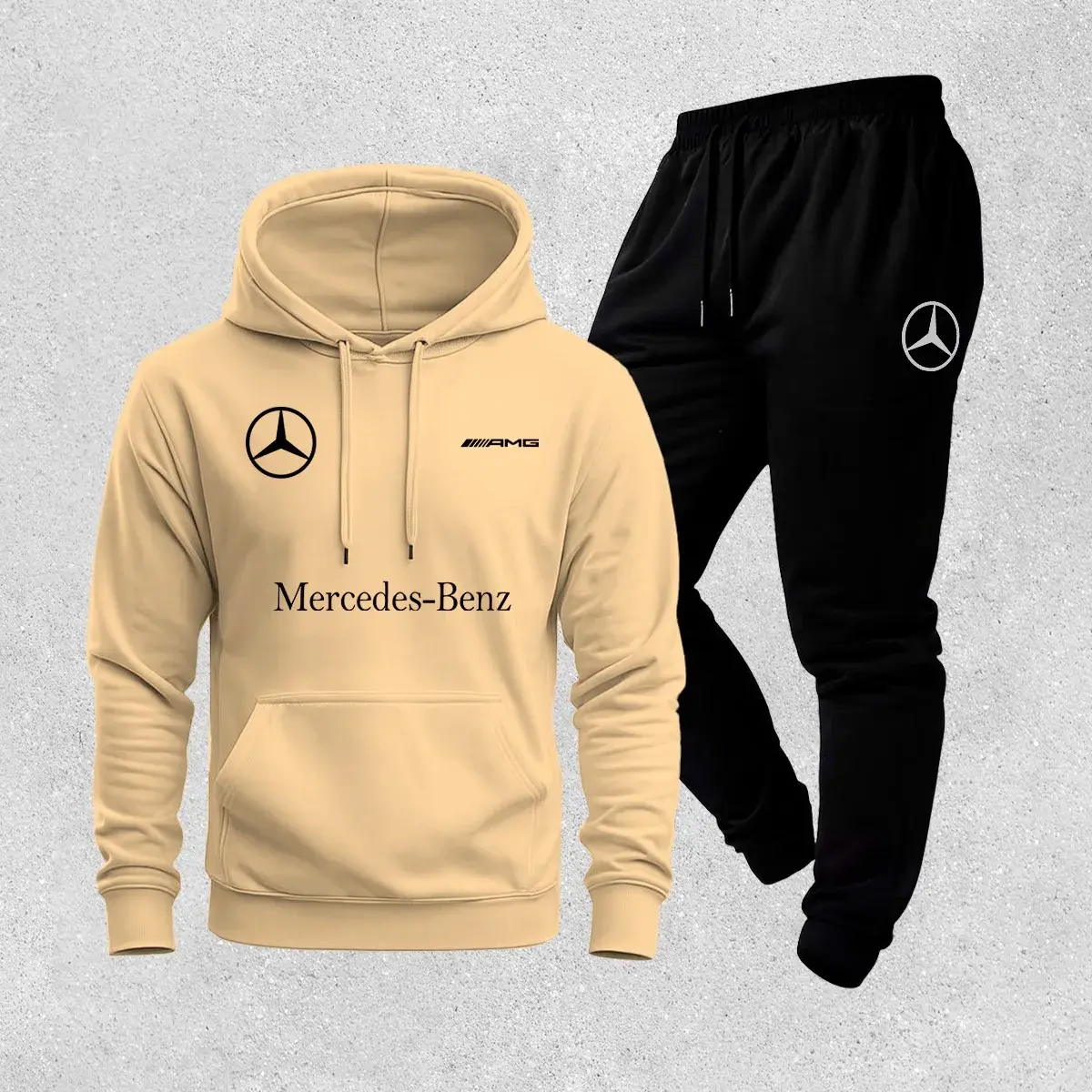Conjunto Moletom Canguru Blusa E Calça Algodão Mercedes Benz