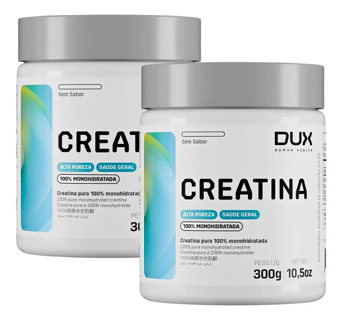 Creatina Dux 300g Kit 2 Unidades Original Monohidratada