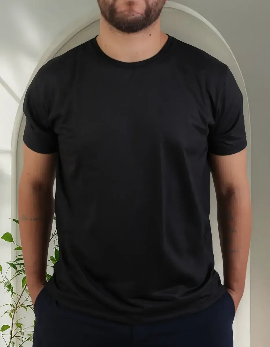 10 Camisetas 100% Poliéster Preta Sublimação Atacado