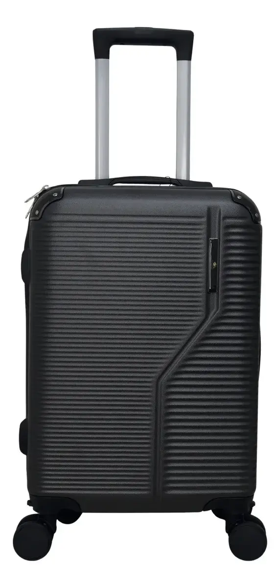 Mala Viagem/bordo 10kg Rodas Dupla 360° Cadeado Acoplado - P Cor Preto 8130